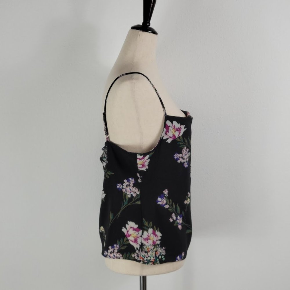 LOVE, FIRE floral print tank top black Sz M - Picture 6 of 8
